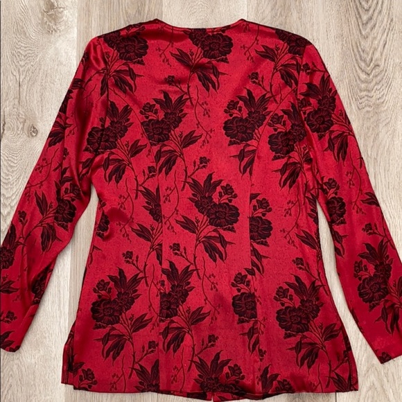 Mandy Evans red blouse floral - Picture 2 of 5